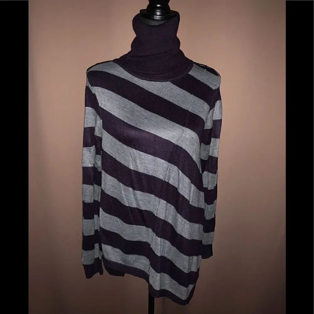 New York &Co Asymmetrical Turtleneck Sweater